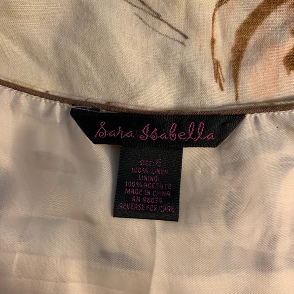 Sara Isabella Linen Halter Open Back Fit & Flare Dress - Picture 7 of 7